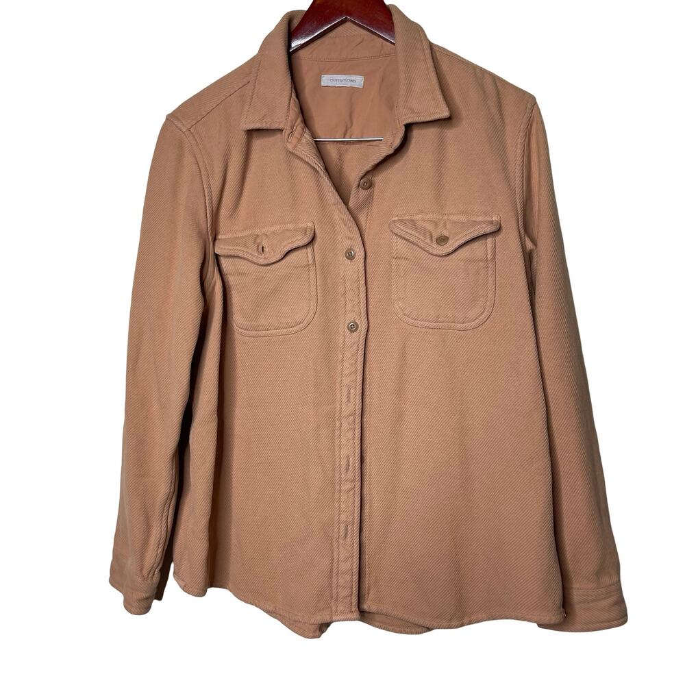 Outerknown Tan Button-Front Utility Jacket
